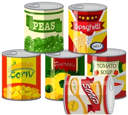 15 Cans of Vegetables